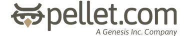 Logo of pellet.com with 'A Genesis Inc. Company' text